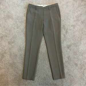 Aritzia Babaton women’s khaki taupe brown slim fit ankle pants 6 Japanese crepe